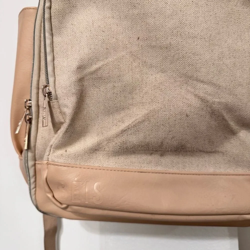 Beis The Travel Backpack in Beige